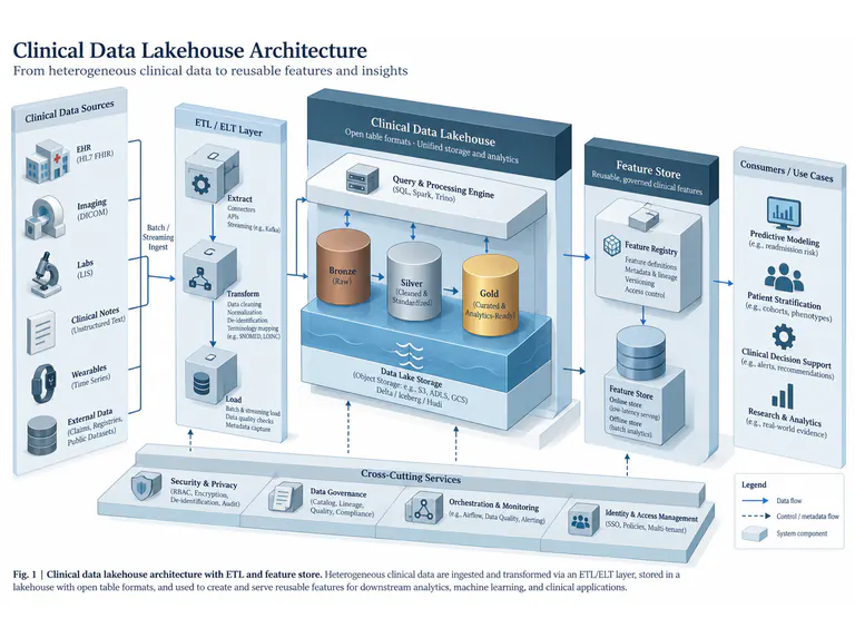 Clinical data: a layered isometric view