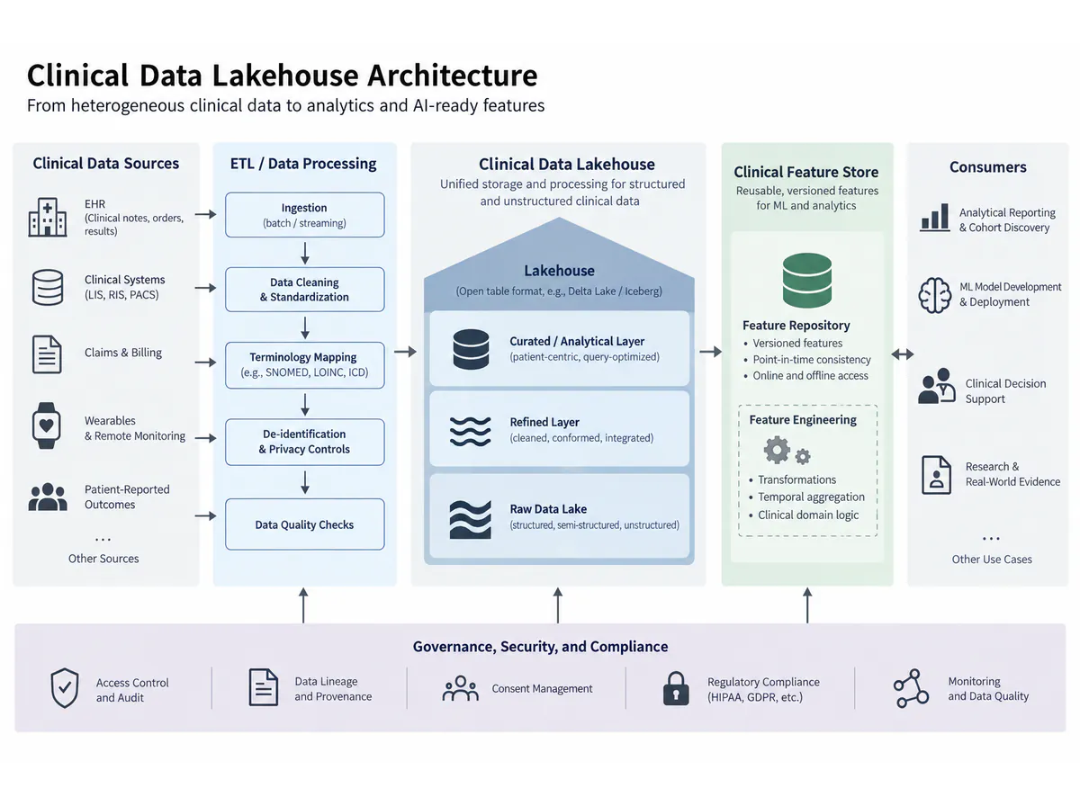Clinical data: a minimal lineage diagram