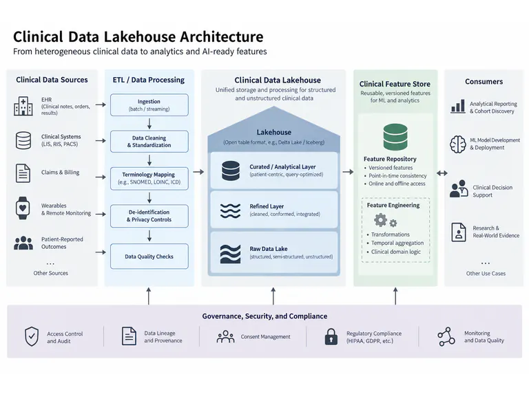 Clinical data: a minimal lineage diagram