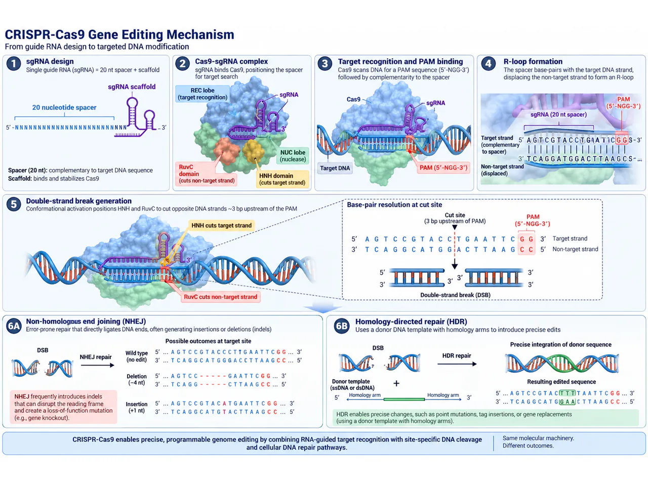 CRISPR-Cas9：靶向识别与修复