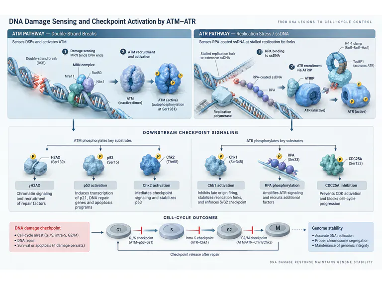 DNA damage checkpoints: isometric view