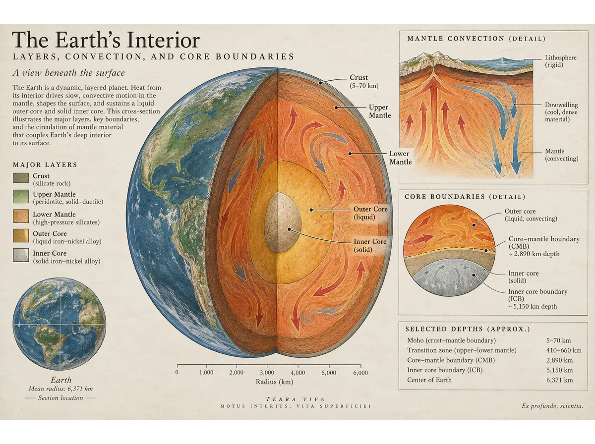 Earth interior: a focused convection study