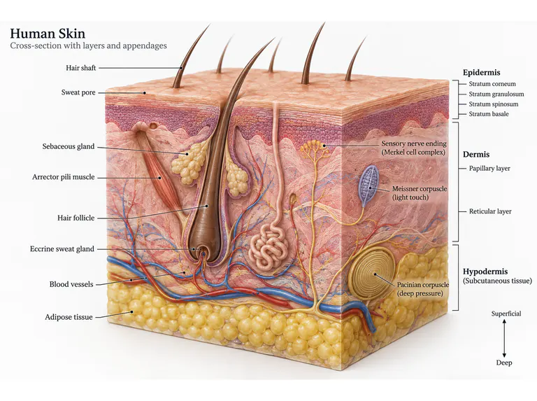 Skin anatomy: a focused appendage view