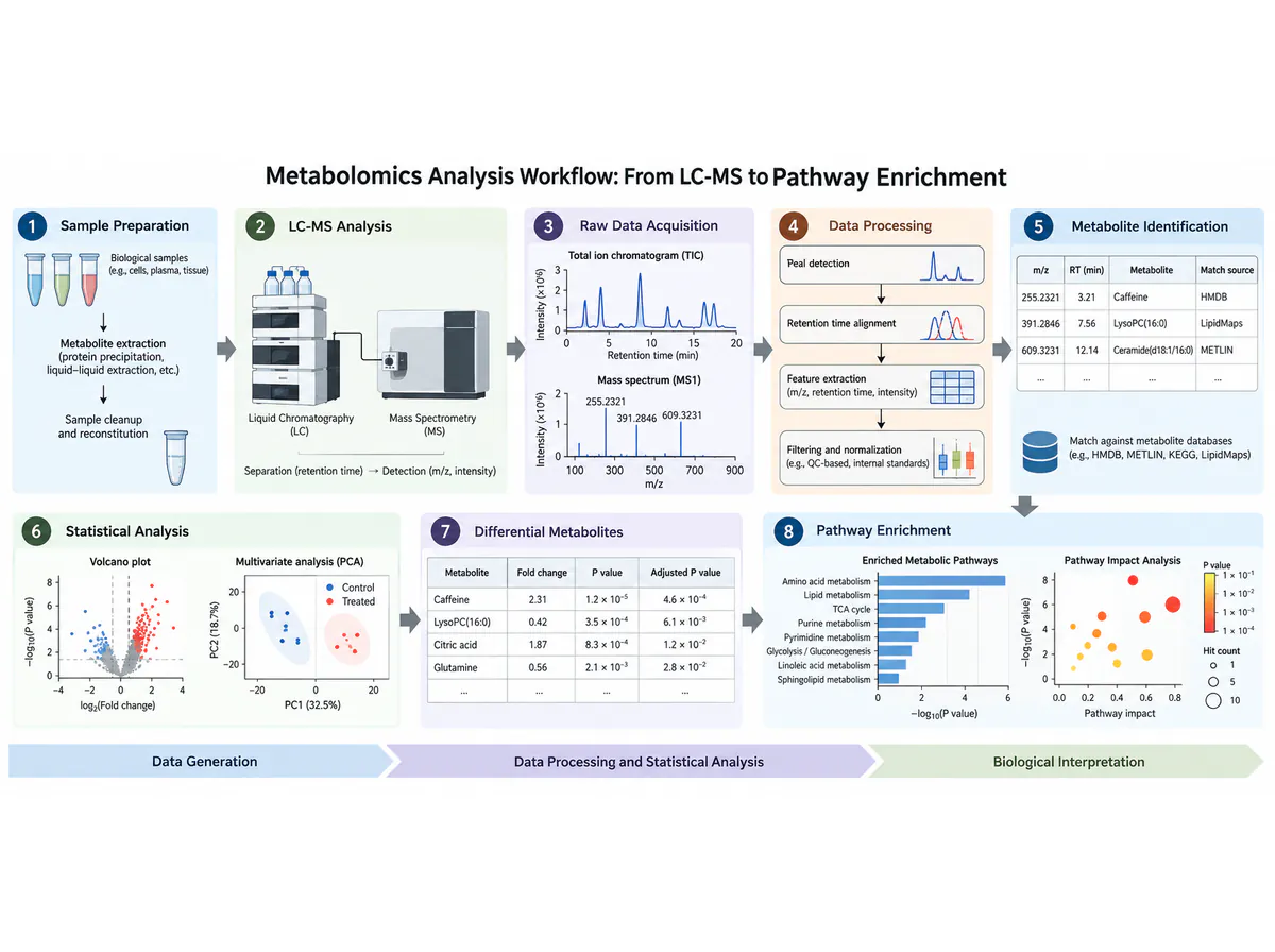 Metabolomics: a vector data pipeline