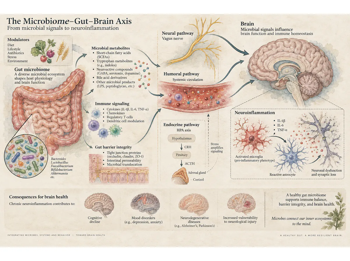 Gut–brain research: a watercolor evidence map