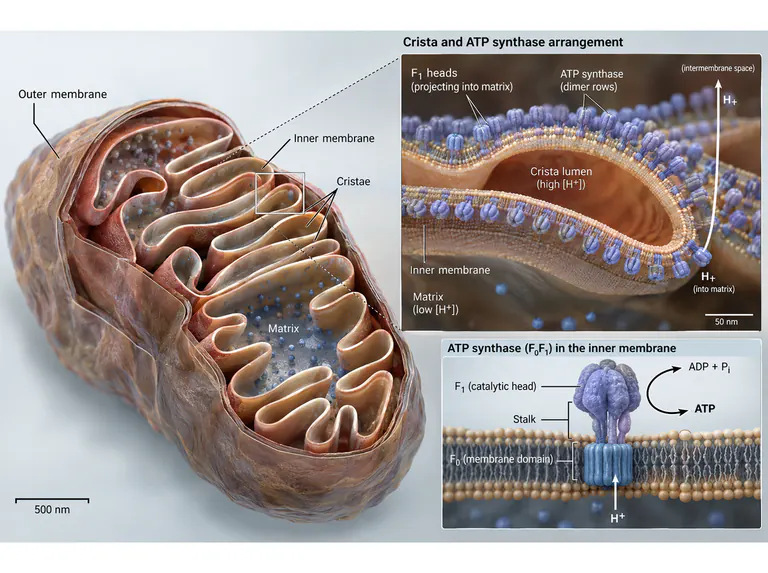 Mitochondria: a cutaway compartment view