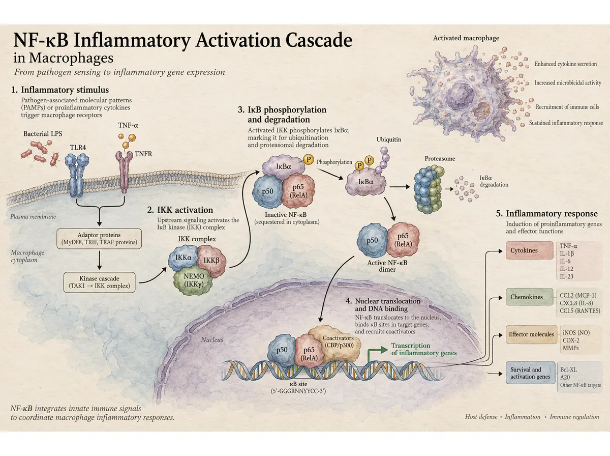 NF-κB: watercolor pathway layout