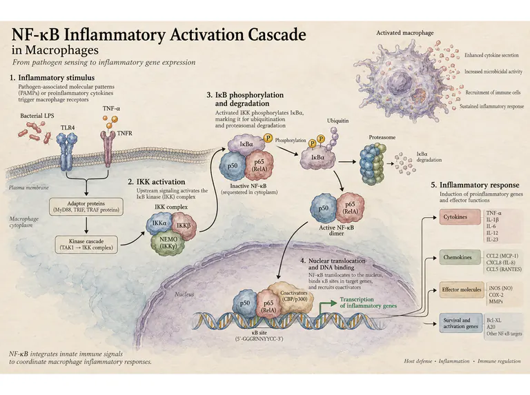 NF-κB: watercolor pathway layout