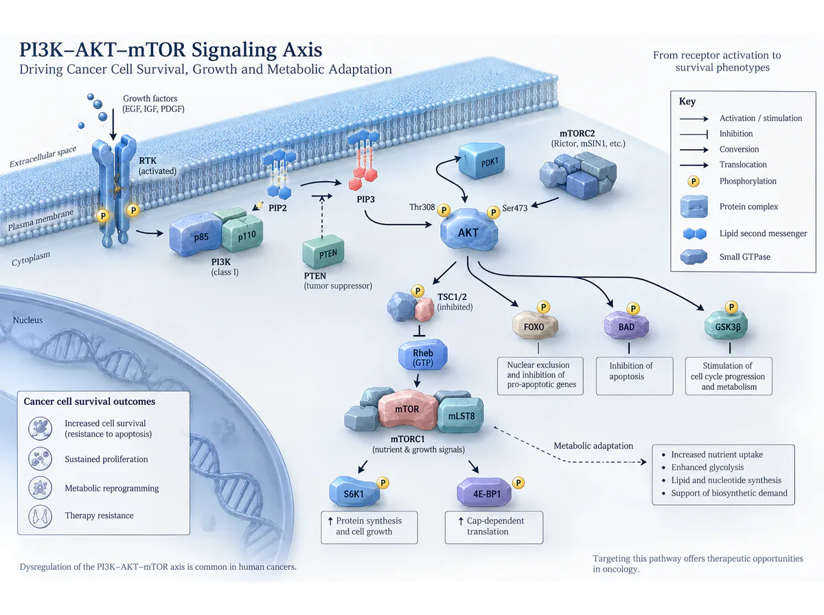 PI3K-AKT-mTOR: isometric organization