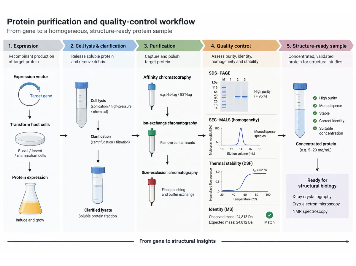 Protein purification: a minimal assessment map