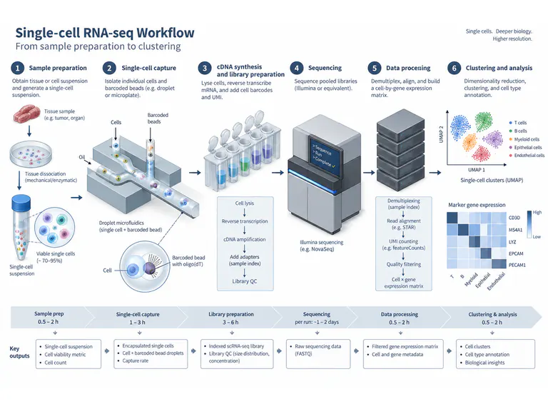 单细胞 RNA-seq:等距研究流程