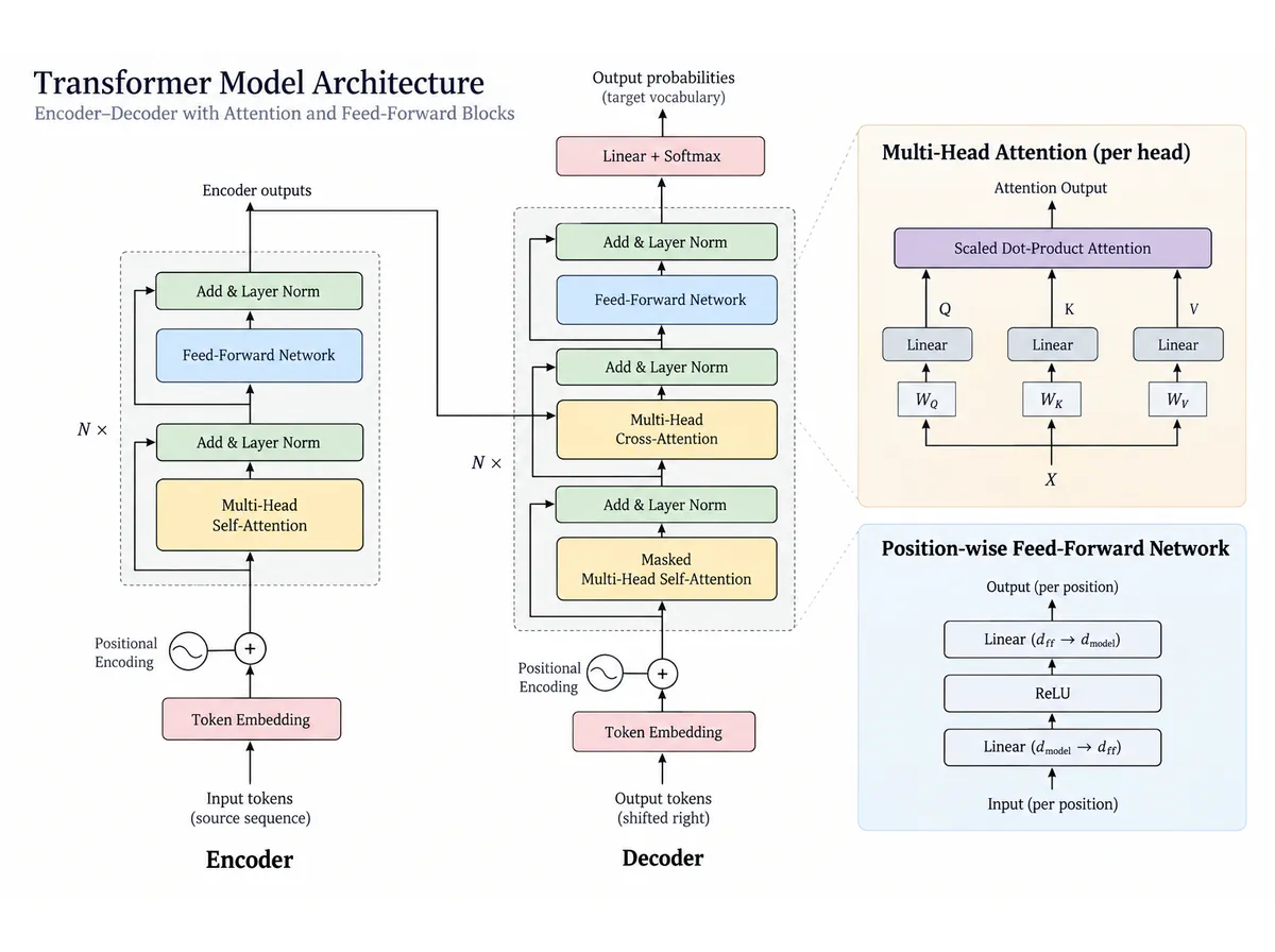 Attention model: a focused connection diagram