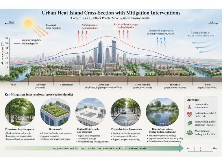 Urban heat: a focused surface and canopy view