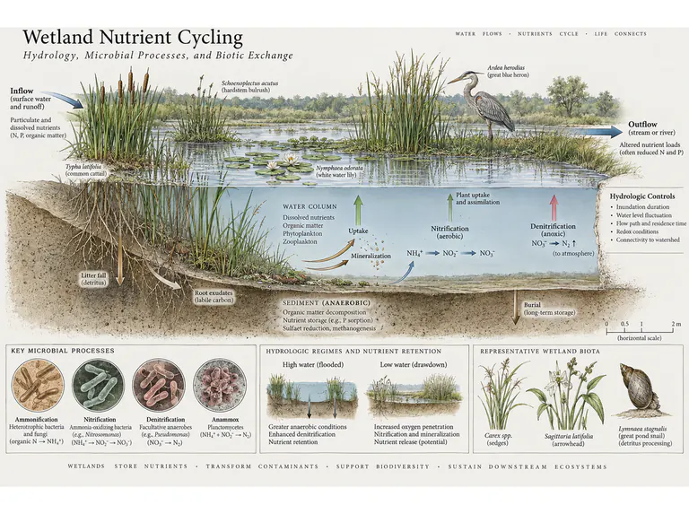 Wetland processes: an illustrated pathway study